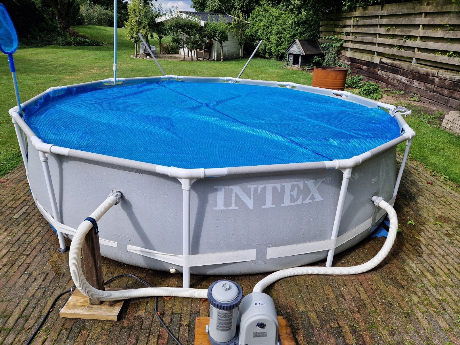 Intex Zwembad ø 366 cm compleet met pomp en accessoires, Ophalen, Minder dan 80 cm, Rond, 300 cm of meer