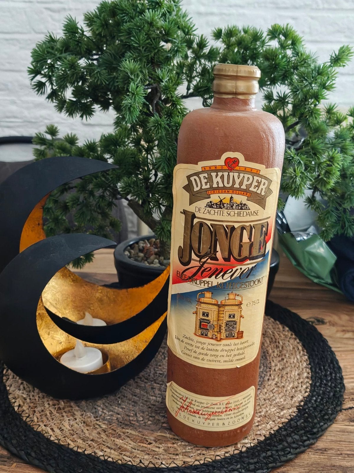 Vintage De Kuyper Jonge Jenever -oude stenen kruik-ongeopend, Ophalen, Nieuw, Overige typen
