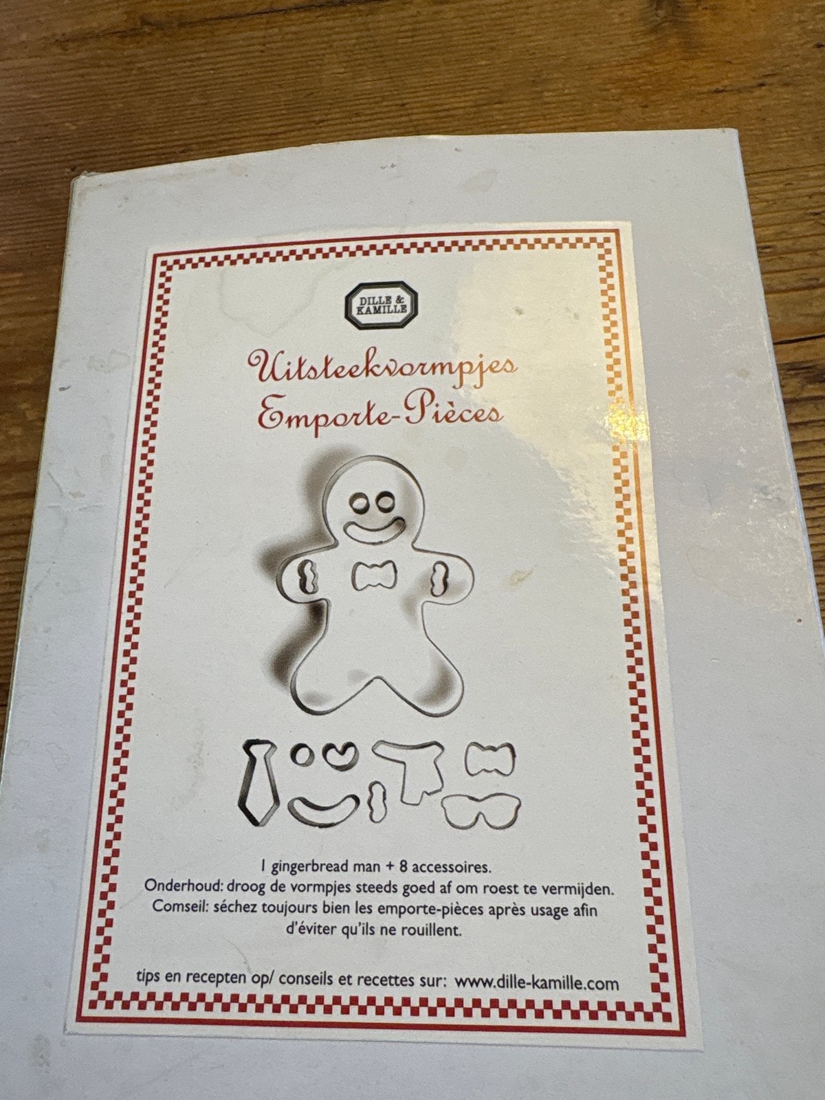 Dille & Kamille Uitsteekvormpjes Gingerbread Man Set, Overige typen, Ophalen of Verzenden, Metaal, Overige merken