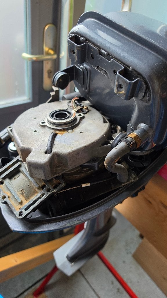 Yamaha 4pk 2 takt buitenboordmotor voor onderdelen, Motoren, Ophalen, Gebruikt