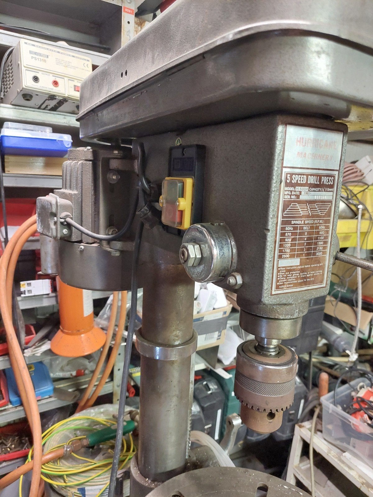 Kolomboormachine met onderstel220v 80 en laden - Hurricane 5, Ophalen of Verzenden