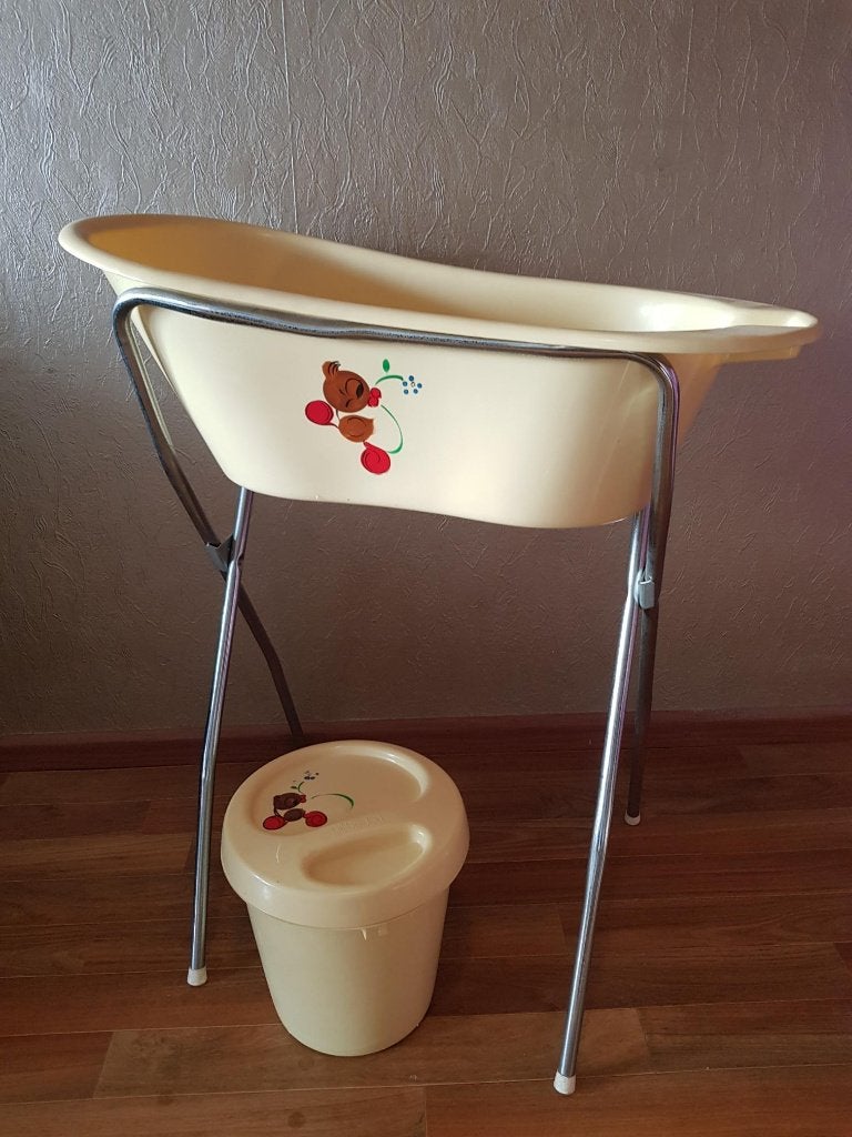 retro vintage Bebe Jou baby bad badje luieremmer emmer, Ophalen, Gebruikt, Badje, Bébé-jou