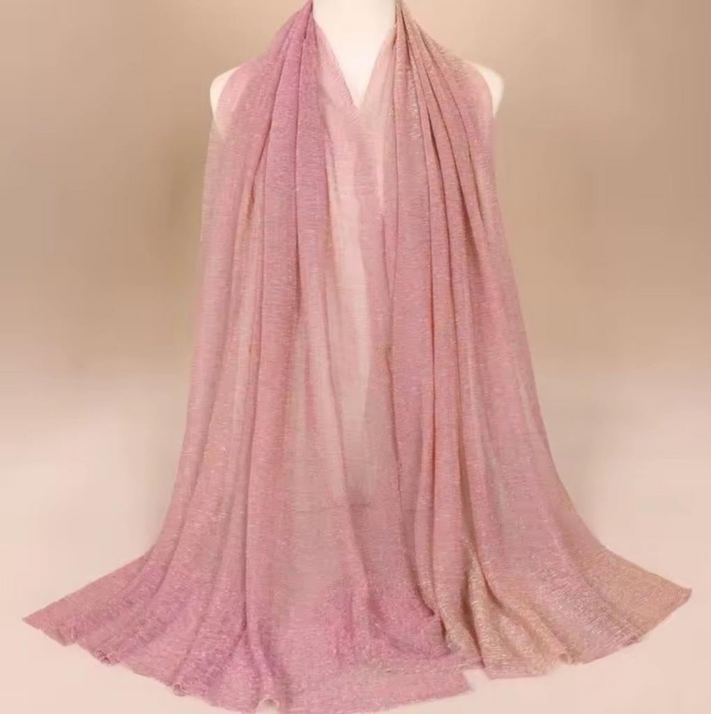 Roze hijab sjaal met glinstering, Kleding | Dames, Mutsen, Sjaals en Handschoenen, Ophalen of Verzenden, Nieuw, Maat 46/48 (XL) of groter
