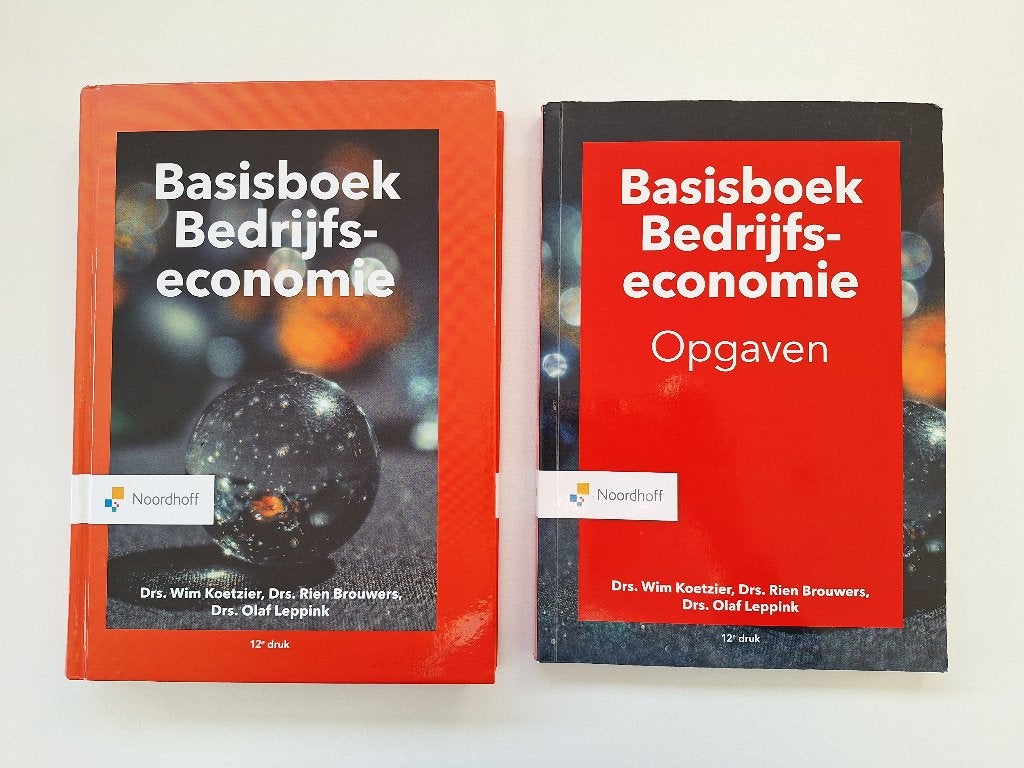 Basisboek Bedrijfseconomie, Noordhoff, Ophalen of Verzenden, Zo goed als nieuw, Accountancy en Administratie
