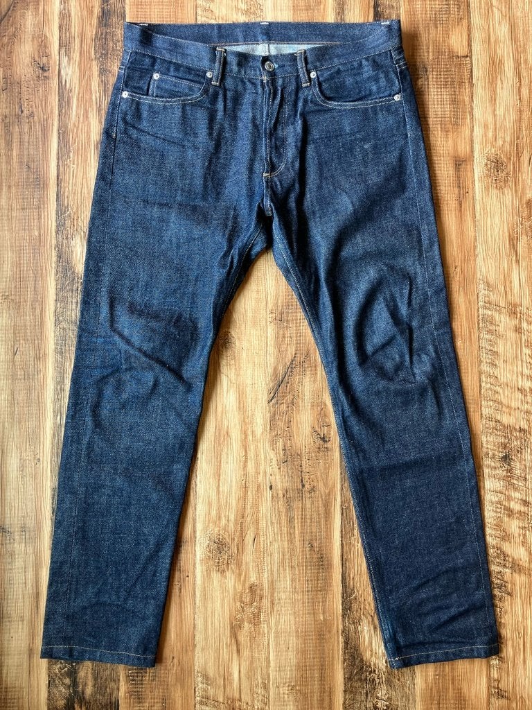Beauty&Youth United Arrows W34 x L30 tapered selvedge Jeans, Blauw, Ophalen of Verzenden, Zo goed als nieuw, W33 - W34 (confectie 48/50)