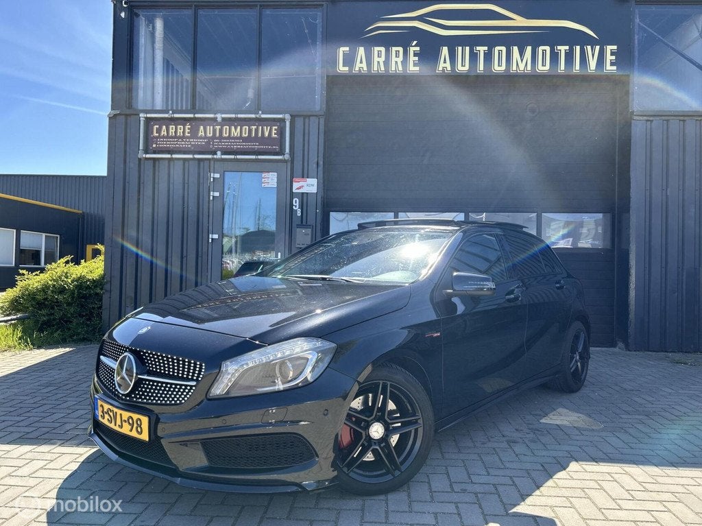 Mercedes A-klasse 220 CDI AMG | Pano | Camera | Cruise | Nav, Auto's, Mercedes-Benz, Gebruikt, Alcantara, Zwart, Bedrijf