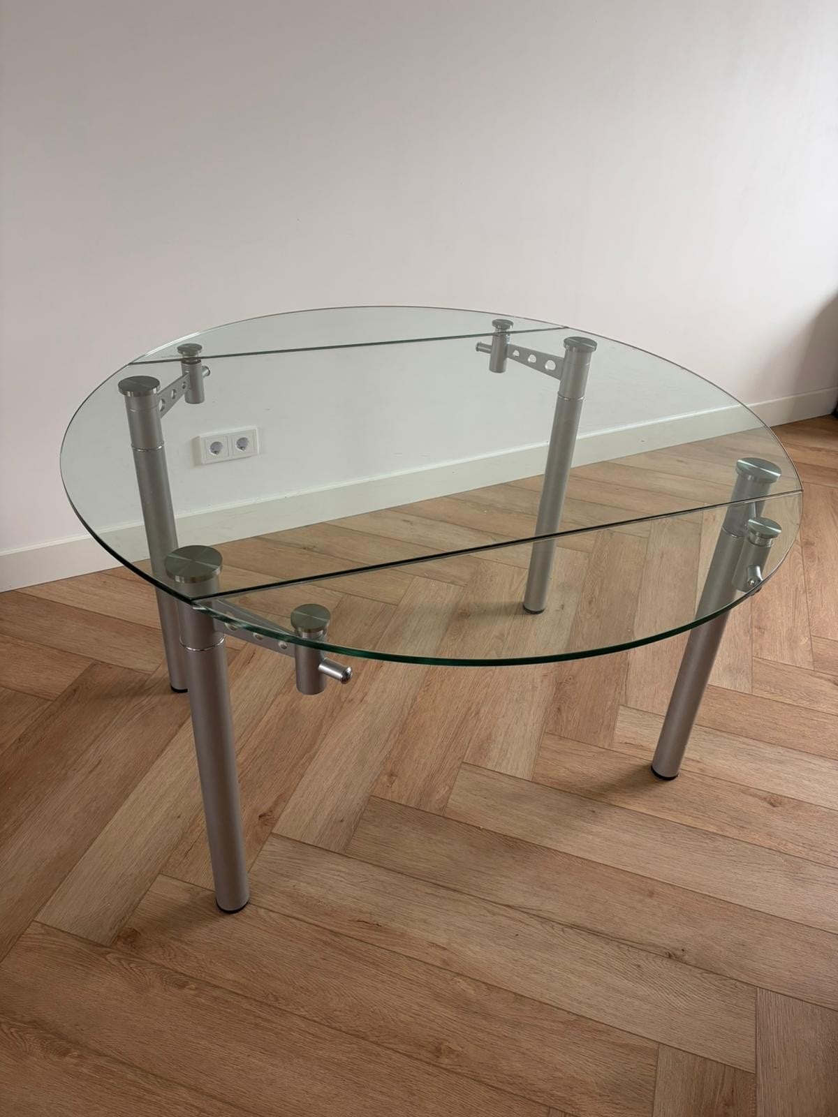 Tafel Palermo - Rond of Rechthoekig, Uitschuifbaar, Ø 120 cm, Gebruikt, Rond, Ophalen of Verzenden, 100 tot 150 cm