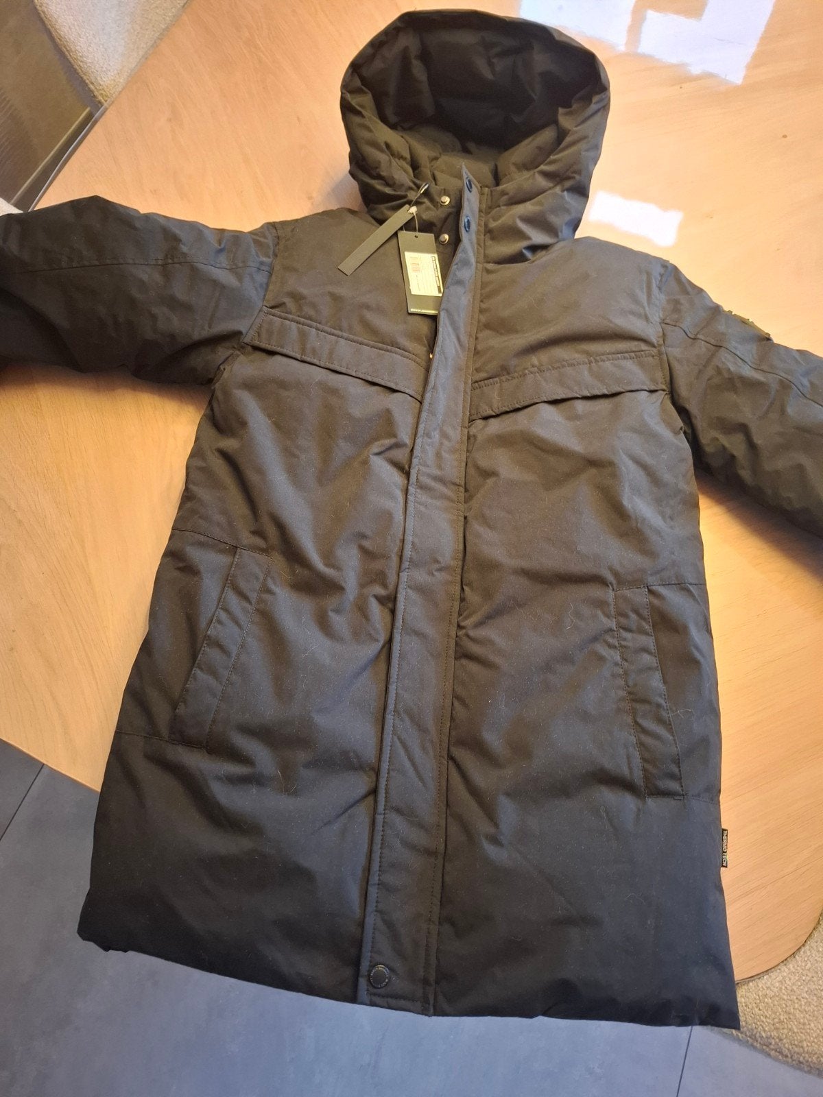 Nieuwe jas Black Bananas JR. Parka Plate Jacket Zwart Maat 1, Ophalen of Verzenden, Nieuw, Black Bananas, Jongen of Meisje