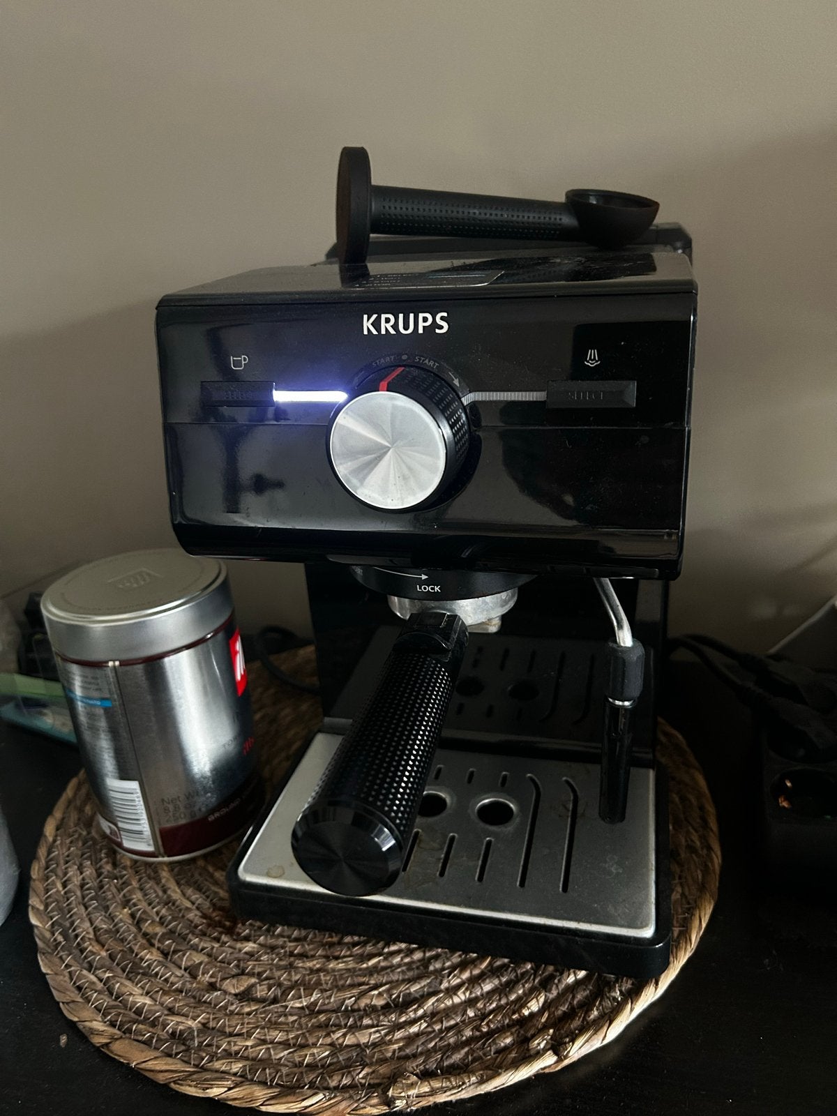 Krups Espressomachine - Zo goed als nieuw!, Ophalen of Verzenden, Zo goed als nieuw, Espresso apparaat, Gemalen koffie