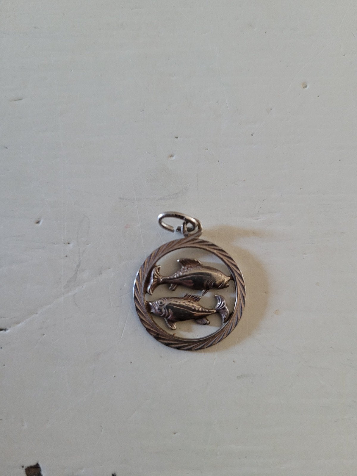 Vintage Sterrenbeeld Hanger Vissen 835., Ophalen of Verzenden, Zilver