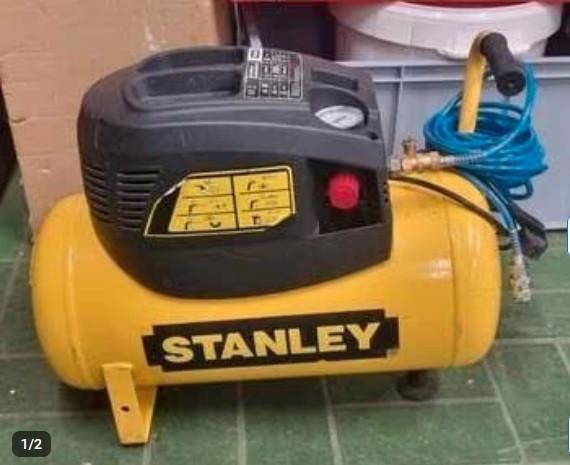 Stanley compressor 8bar, Ophalen, 6 tot 10 bar, Zo goed als nieuw, Minder dan 200 liter/min