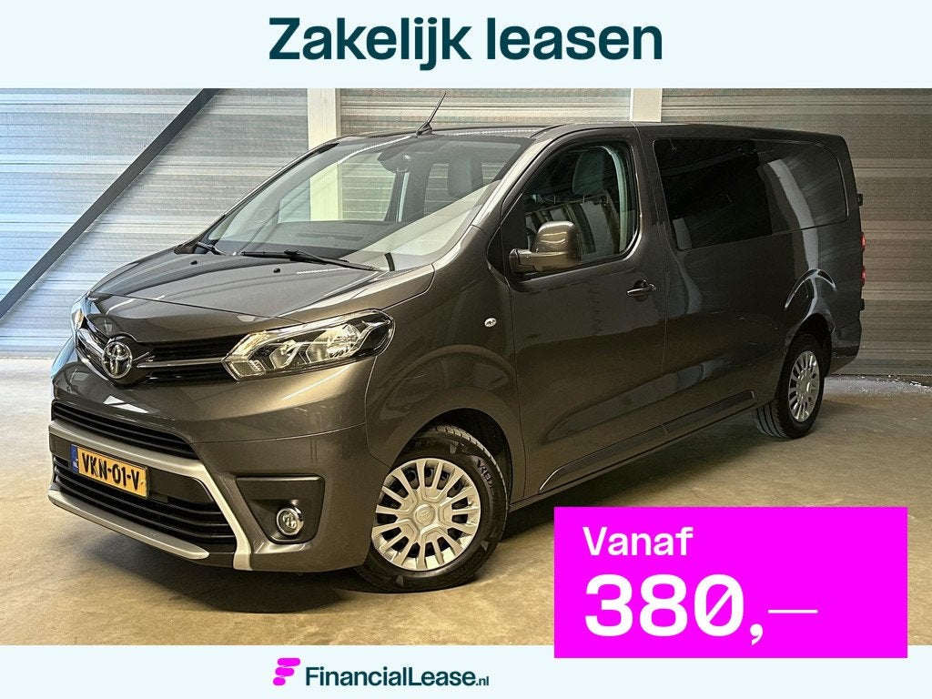 Toyota PROACE Worker 2.0 D-4D Professional Long Dubbele Cabi, Auto's, Bestelauto's, Bedrijf, Lease, Financial lease, ABS, Airconditioning
