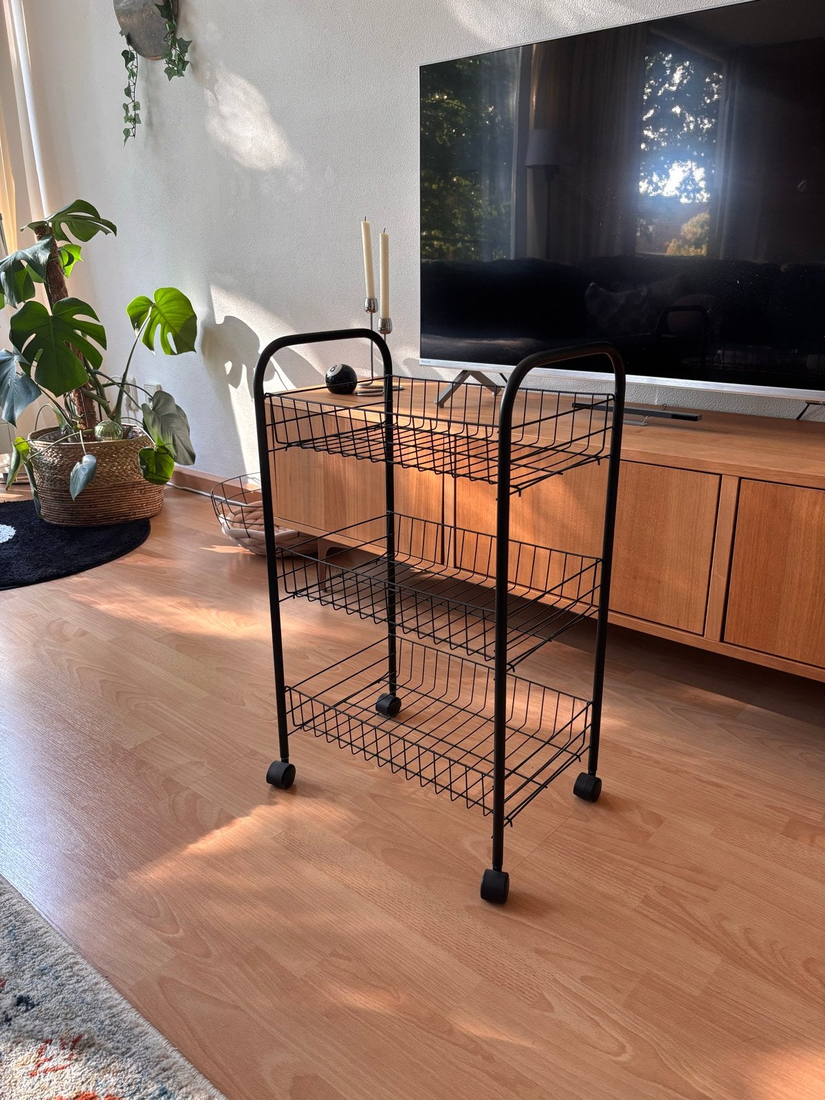 Zwart hobbykarretje / trolley, Ophalen, Gebruikt