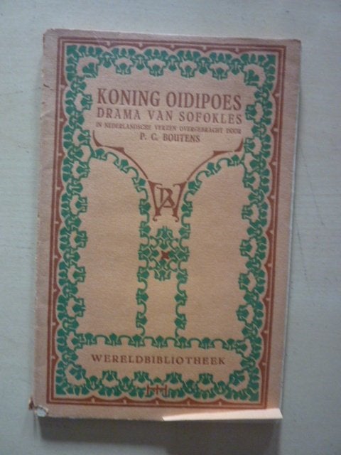 P.C. Boutens - Koning Oidipoes drama Sofokles, Verzenden, Gelezen, Cabaret