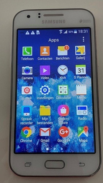 Samsung Galaxy J1, Telecommunicatie, Mobiele telefoons | Samsung, Overige modellen, Wit, Touchscreen, Ophalen of Verzenden