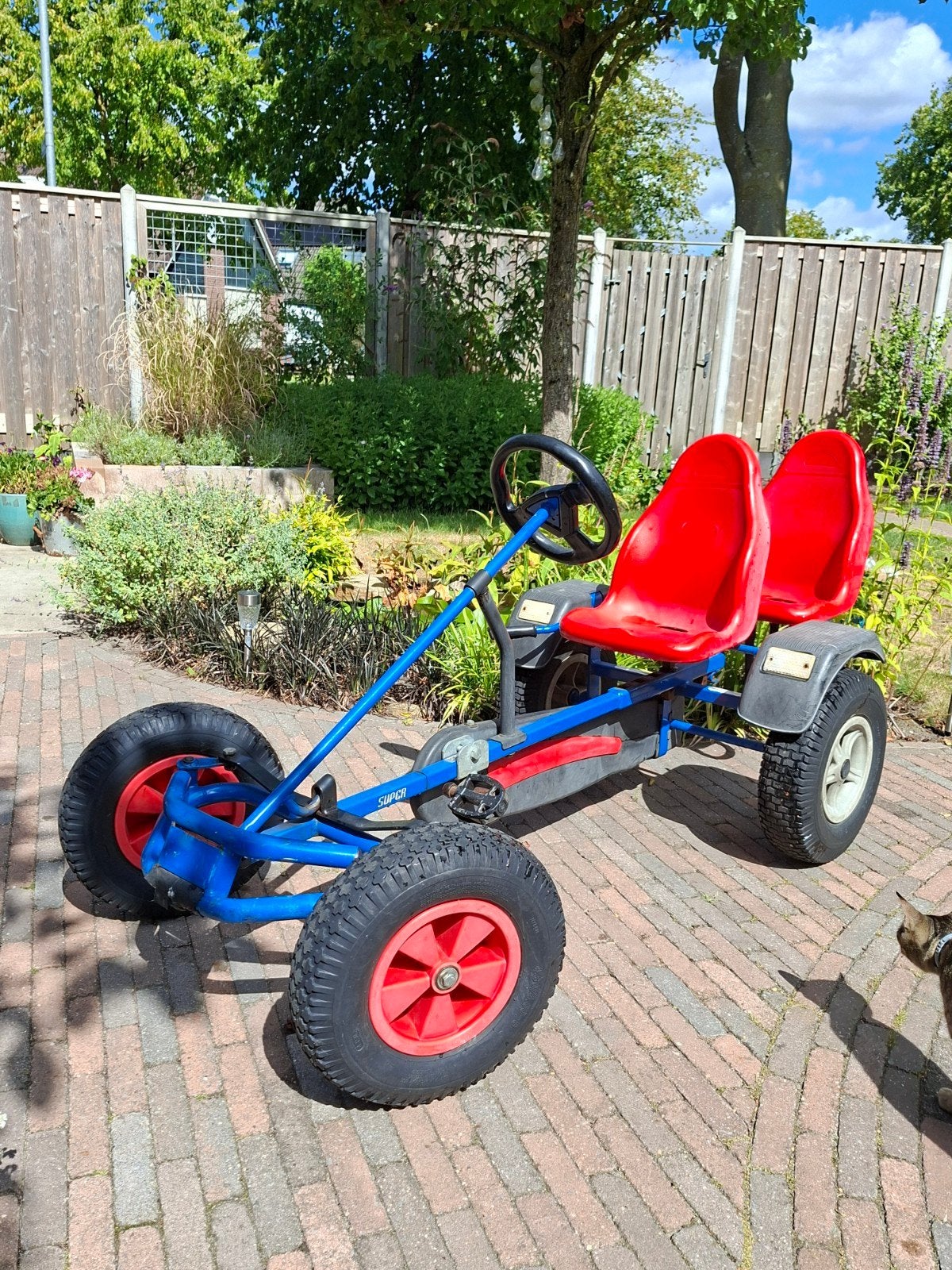 Berg skelter 2 personen - extra binnenband, Kinderen en Baby's, Speelgoed | Buiten | Skelters, Ophalen, Gebruikt, Berg, Duozit