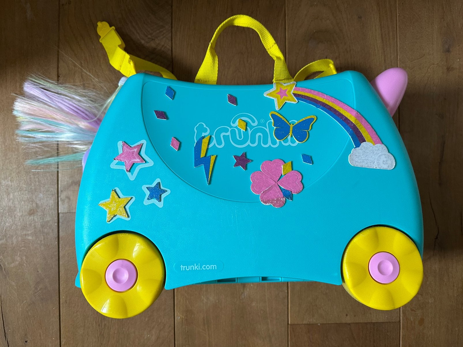 Trunki unicorn kinderkoffer, Motoren, Ophalen, Gebruikt