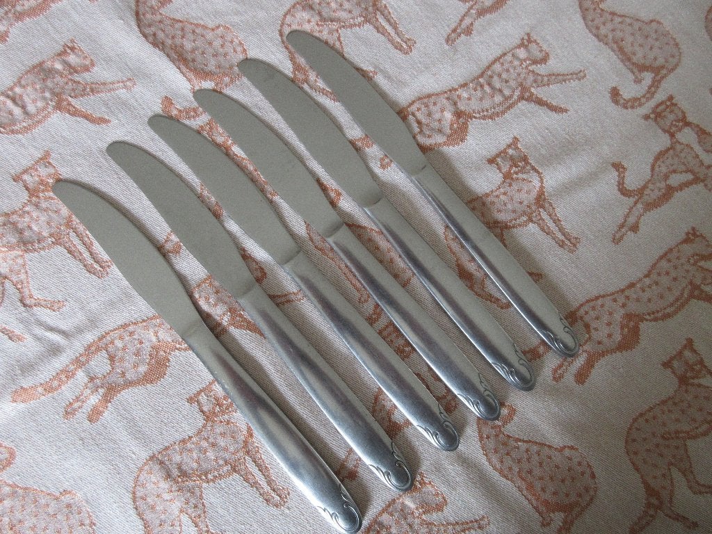 Gero Zilmeta 507 Dinermessen 6 voor € 10,00, Gebruikt, Gero, Los bestek, Ophalen of Verzenden