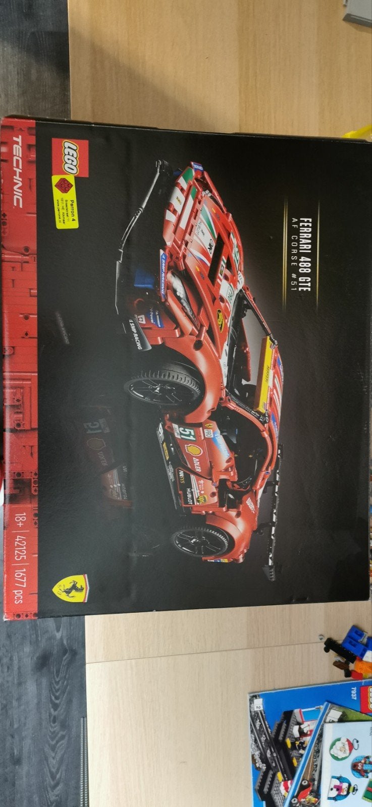 Lego Technic 42125 Ferrari 488 GTE AF Corse #51, Ophalen of Verzenden, Zo goed als nieuw, Lego