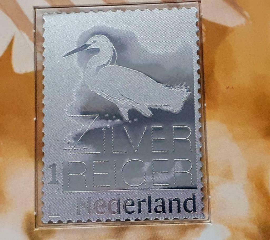 Zilveren postzegel De Zilverreiger - 2020, Verzenden, Na 1940, Postfris