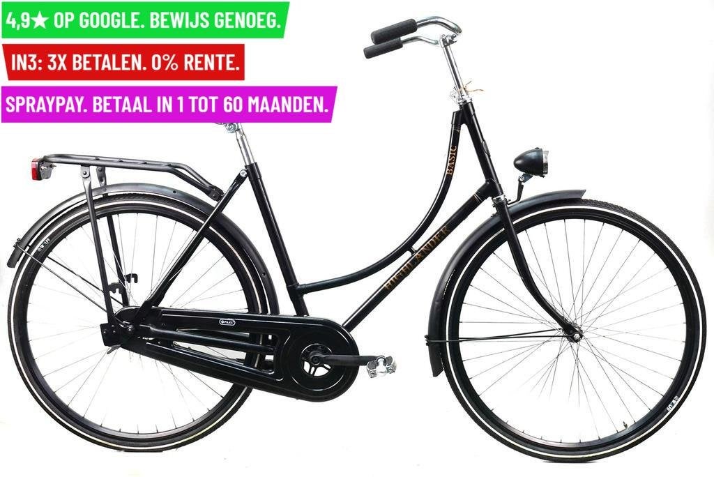 Damesfiets Highlander Basic 28"/54cm/1ver - Garantie/Leverin, Fietsen en Brommers, Fietsen | Dames | Omafietsen, Highlander, 9713 Bv Groningen