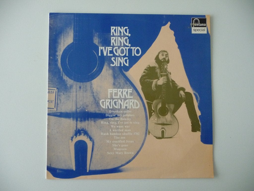 lp FERRE GRIGNARD -RING, RING, I'VE GOT TO SING -Fontana Rec, Cd's en Dvd's, Ophalen of Verzenden, 1960 - 1969, Gebruikt, 12 inch