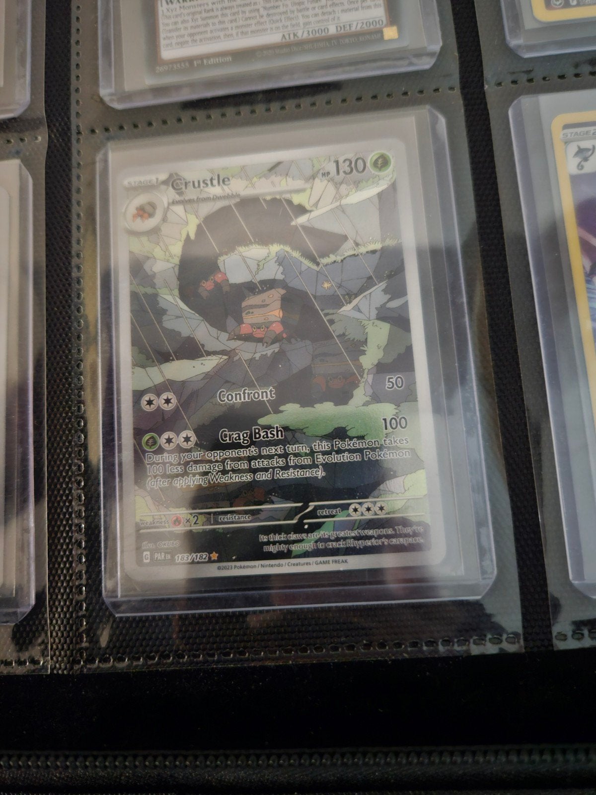 Pokemon Crustle 183/182 Paradox Rift, Ophalen of Verzenden, Zo goed als nieuw, Losse kaart, Foil