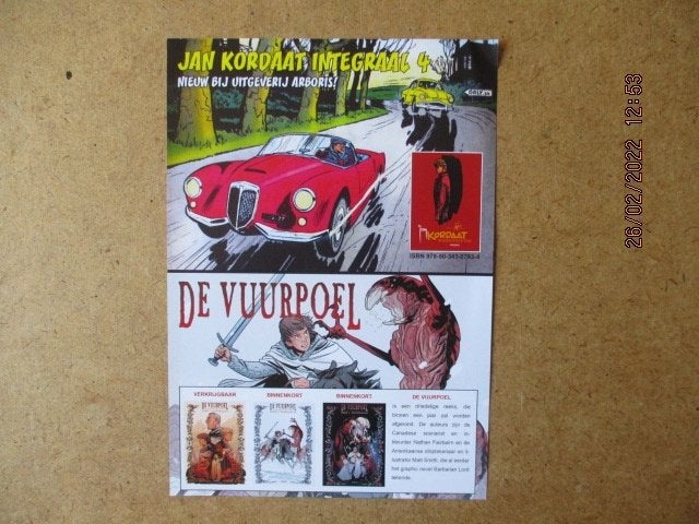 adv6072 uitgever arboris flyer, Eén stripboek, Ophalen, Gelezen