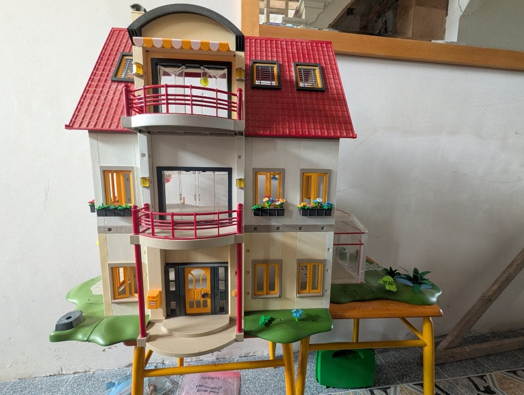 Moderne Villa Playmobil (4279) met extra verdieping en serre, Gebruikt, Gebouw, Complete set, Ophalen of Verzenden