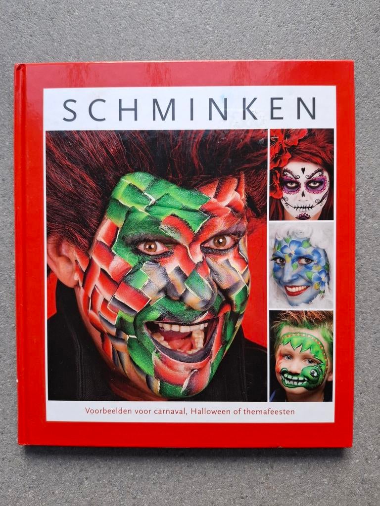 Schminken: Voorbeelden voor carnaval, Halloween, themafeest, Boeken, Ben Lutgens, Ophalen of Verzenden, Zo goed als nieuw, Tekenen en Schilderen