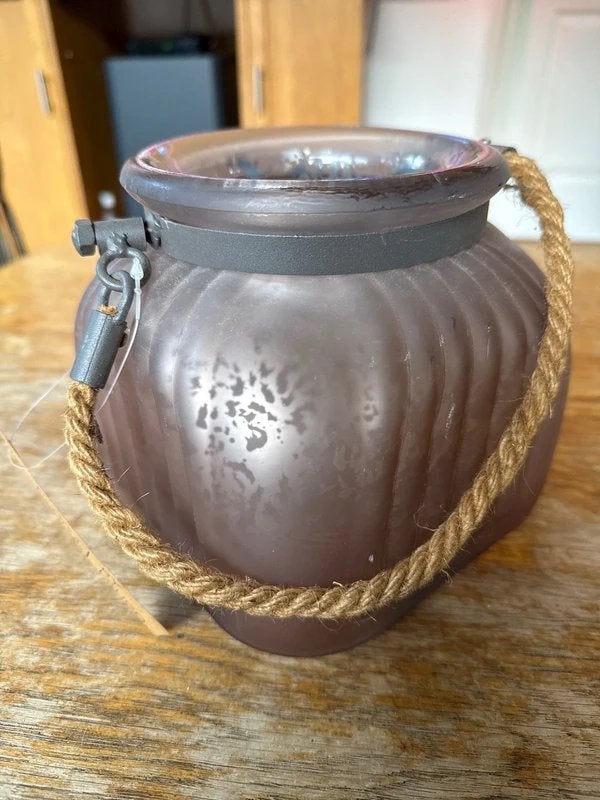 Glazen lantaarn met touw, Lauck en de Koning, Overige merken, Nieuw, Ophalen of Verzenden, Glas