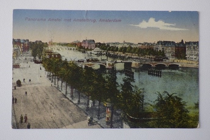 1927 AMSTERDAM Panorama, Ophalen, 1920 tot 1940, Gelopen, Noord-Holland
