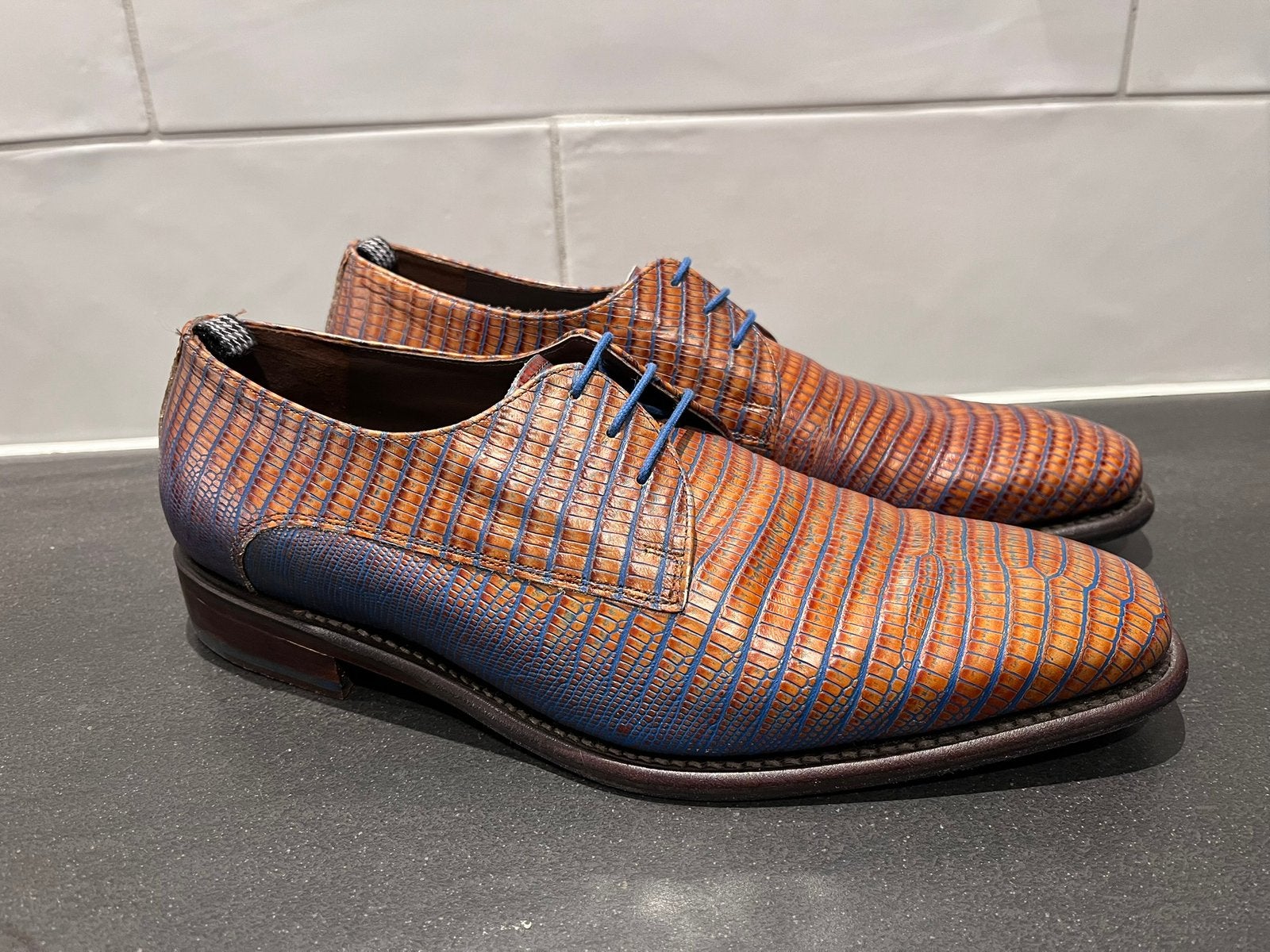 Floris van Bommel herenschoenen maat7 / 41 H amper gedragen, Floris van Bommel, Overige kleuren, Floris van Bommel, Ophalen of Verzenden