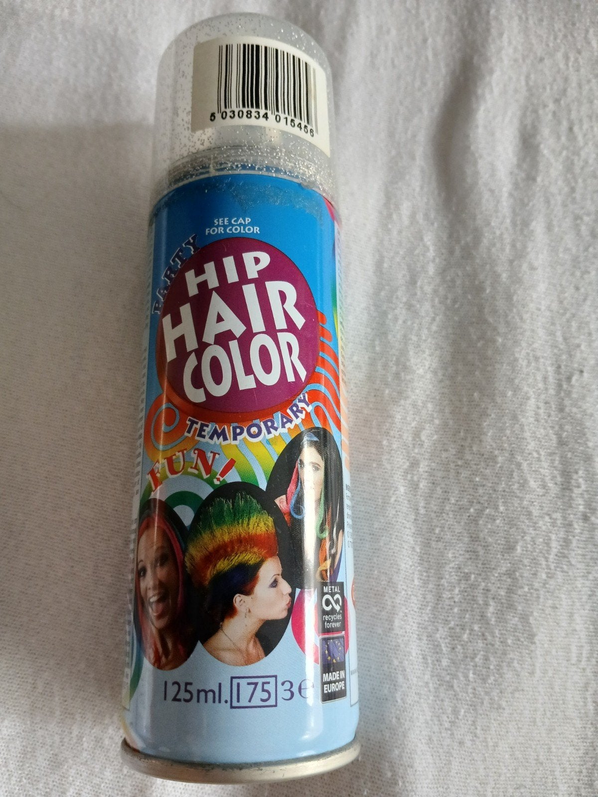 Glitter Haarspray - Oranje & Zilver -gebruikt, Kleding | Dames, Accessoires, Maat 34 (XS) of kleiner, Hip Hair Color, Gedragen
