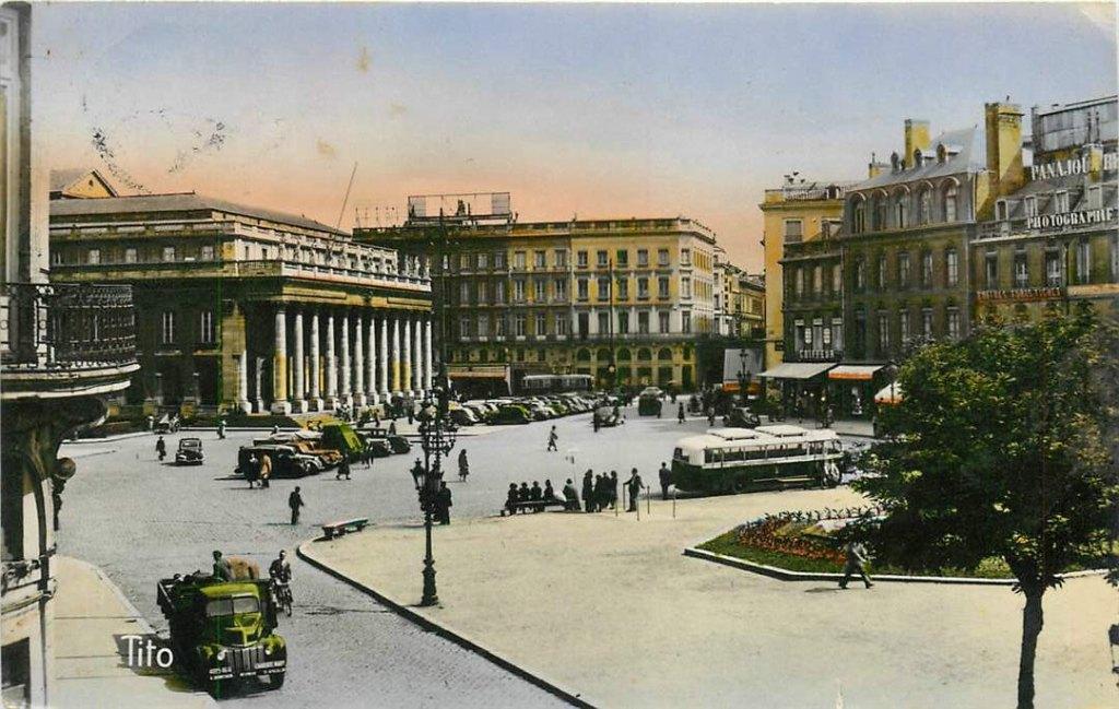 381-190-045 Bordeaux Grand Theatre, Verzamelen, Verzenden, Voor 1920, Frankrijk