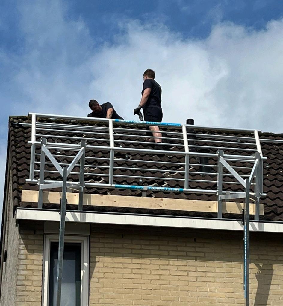 Valbeveiliging  safety guard systems zgan 3 meter, Ophalen, Zo goed als nieuw, 4 meter of meer