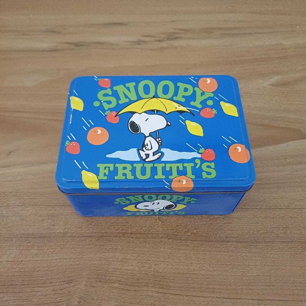 Van Melle Snoopy fruiti’s blikje, Verzamelen, Blikken, Ophalen of Verzenden, Gebruikt, Overige, Overige merken