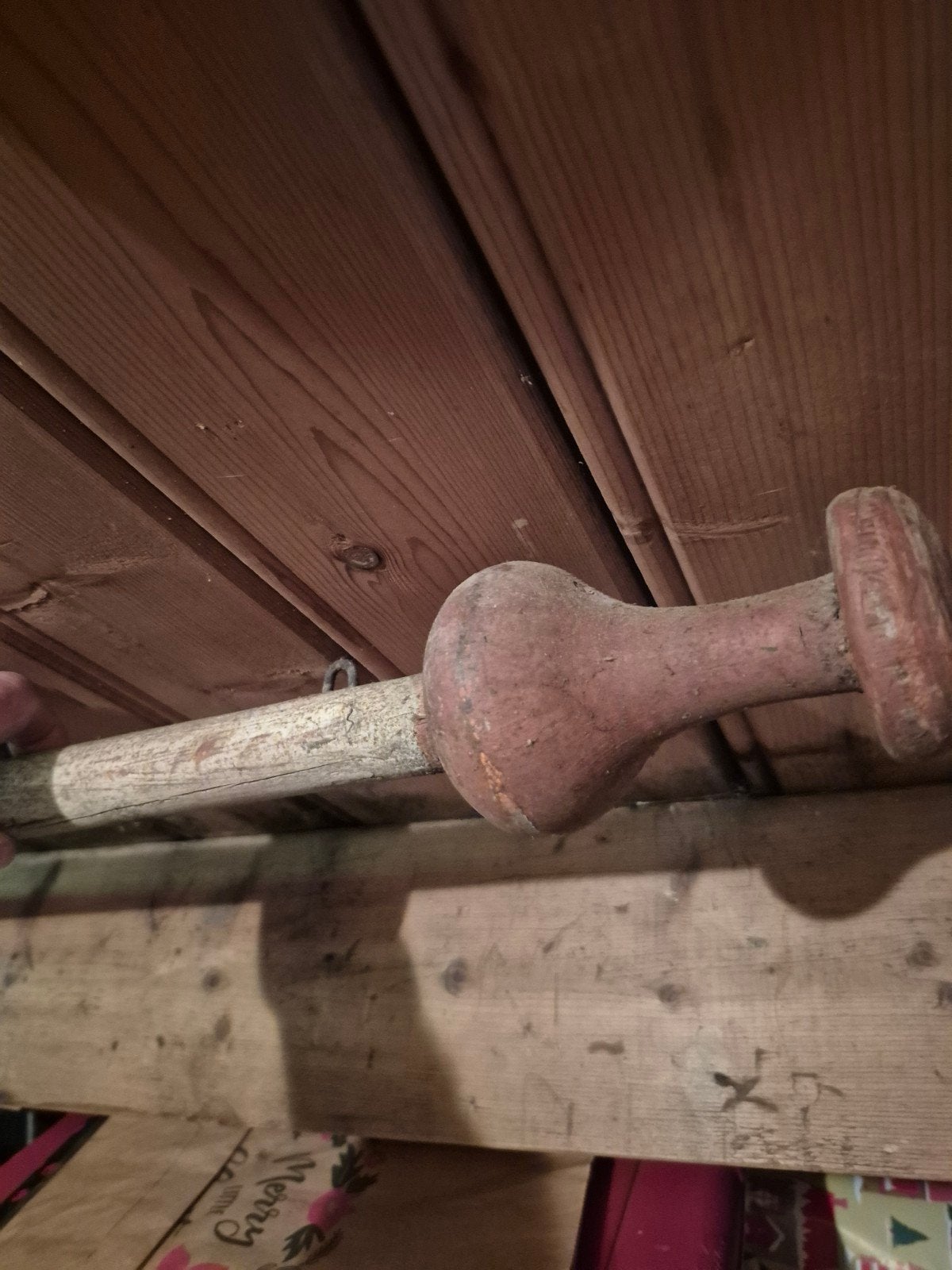 Antieke vlaggemast originele staat, Ophalen