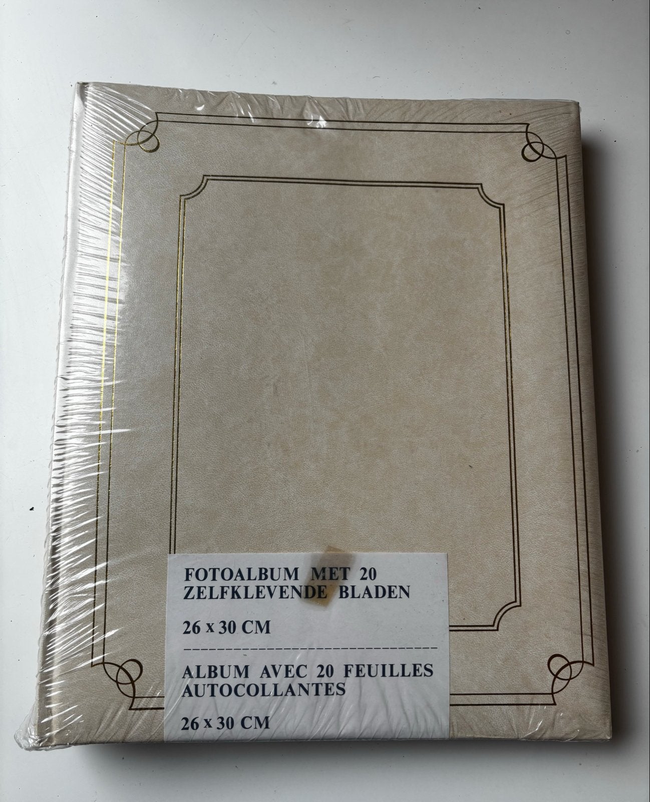Nieuw Fotoalbum met 20 Zelfklevende Bladen - 26x30 CM, Zelfklevende pagina's, Ophalen of Verzenden, Beige, Overige merken