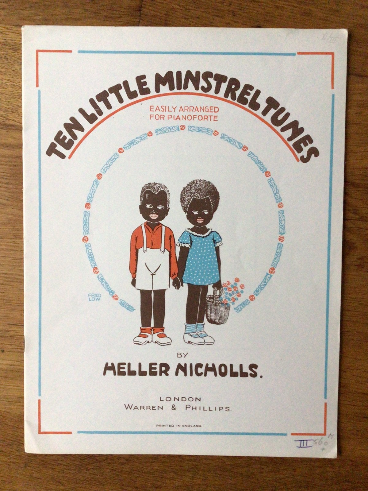 Heller Nicholls, Ten little minstrel tunes, voor piano, Ophalen of Verzenden, Zo goed als nieuw, Thema, Country en Western