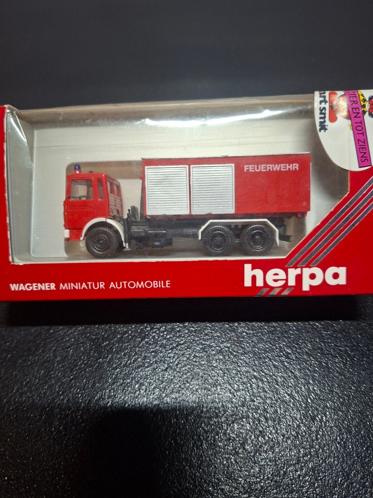 herpa m.a.n container vrachtwagen, Ophalen of Verzenden, Zo goed als nieuw, Bus of Vrachtwagen, Herpa