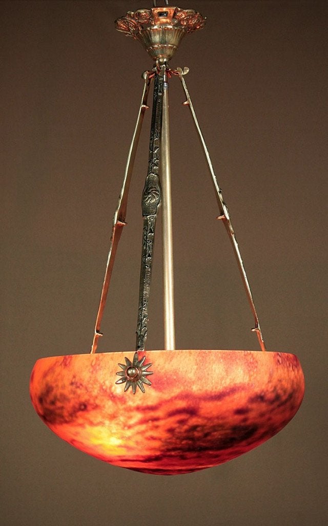 Originele Art deco hanglamp, Ophalen of Verzenden