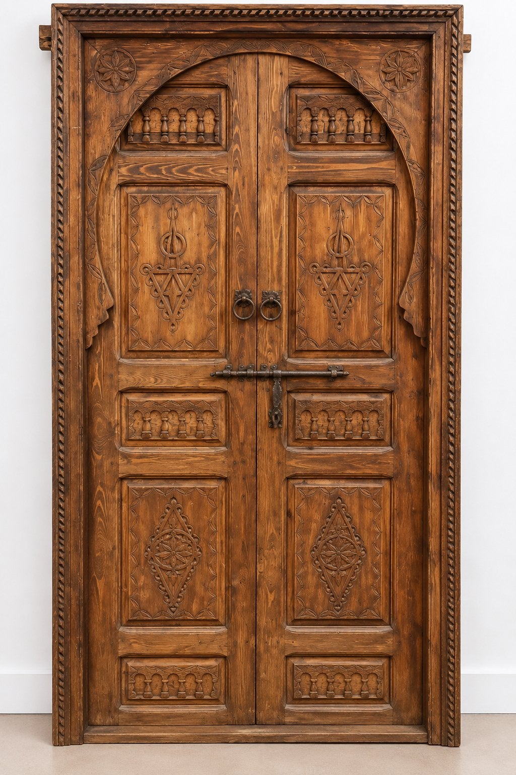 Prachtige handgesneden Marokkaanse deur 210x102 cm, Ophalen