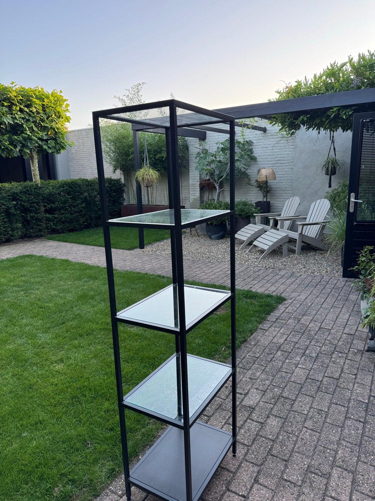 Ikea VITTSJÖ Stellingkast / Vitrinekast - Zwart/Glas, Ophalen, Nieuw