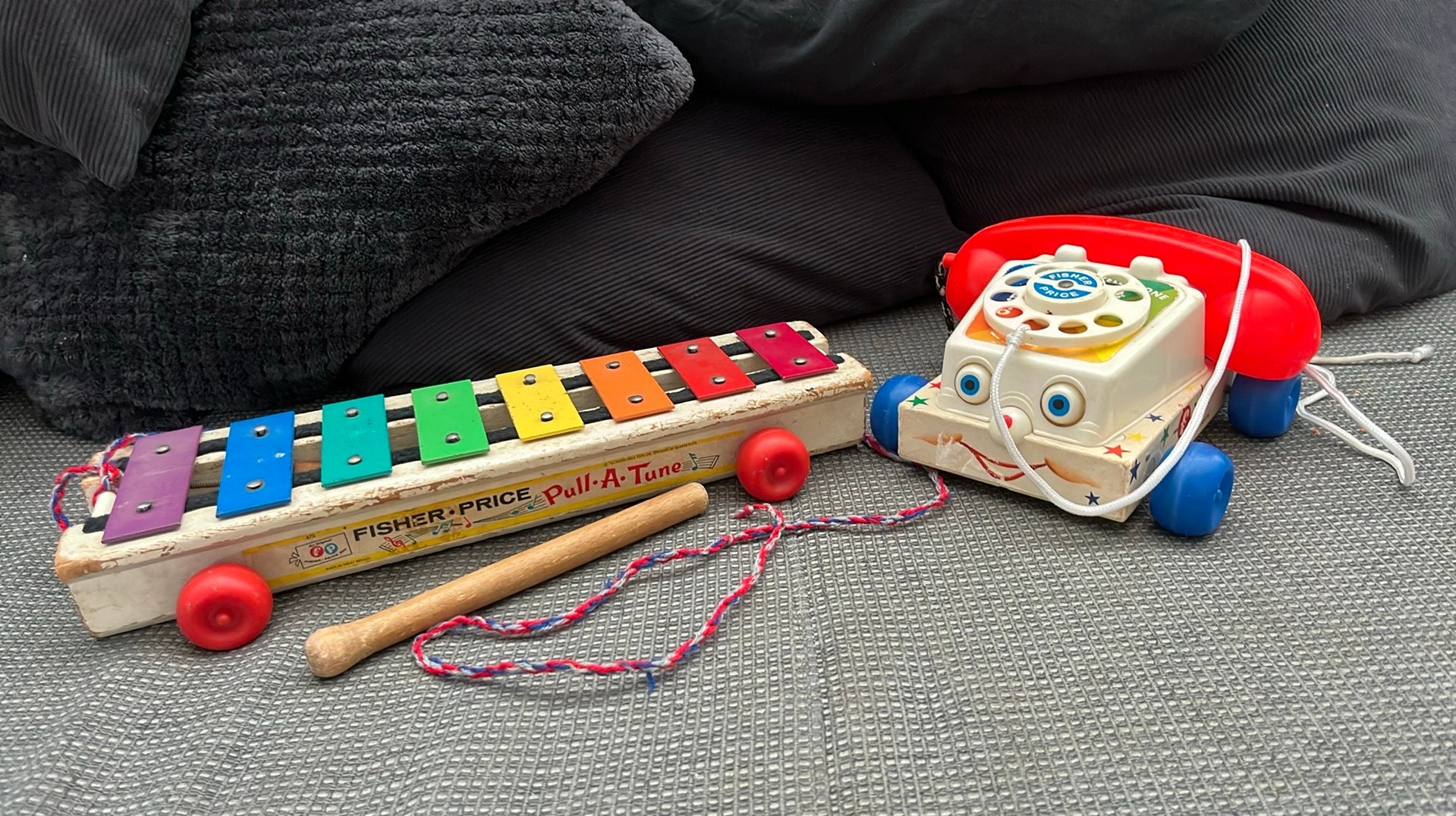 Fisher price vintage piano en telefoon, Ophalen of Verzenden, Zo goed als nieuw