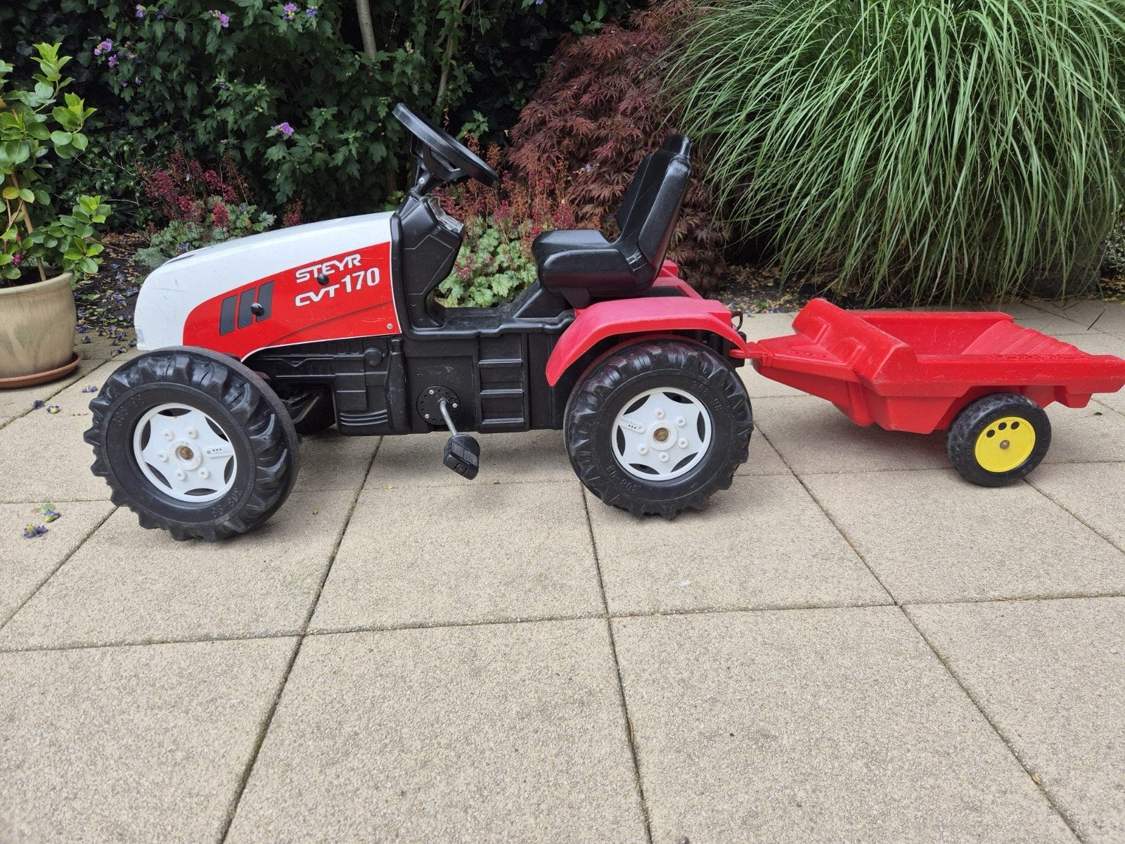 Steyr CVT 170 Speelgoed Trekker met Aanhanger, Ophalen, Gebruikt