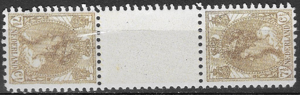 1924 | NVPH 61c, téche-béche, keerdruk | FACSIMILE |69|, Ophalen of Verzenden, T/m 1940