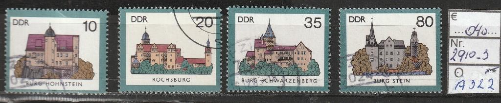 DDR Burcht en Slot Michel 2910-3 Nr.A322g, Verzenden, DDR, Gestempeld