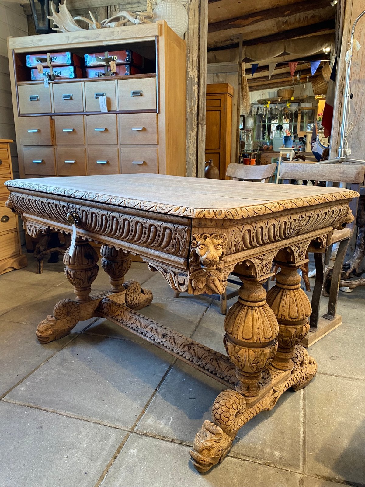 Prachtige antieke tafel eettafel, Ophalen