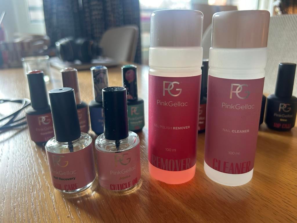 Pink Gellac starterspakket, Gebruikt, Overige kleuren, Ophalen of Verzenden, Handen en Nagels